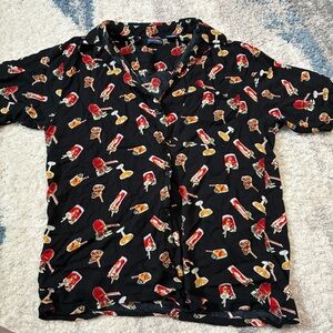 Vintage Puritan Cocktail All-Over Print Button Down